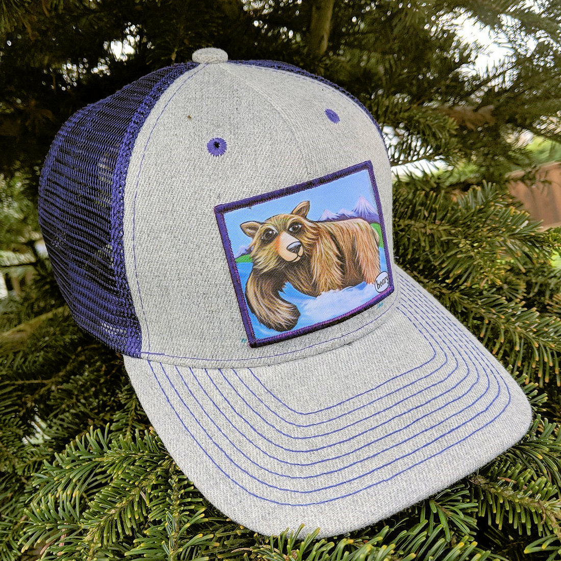 inquilino Barcelona Exponer Grizzly Fishing Wearable Art Trucker Hat – Art of Henry