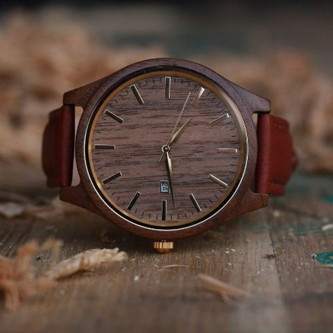 Benson Walnut Wood Watch - Havern