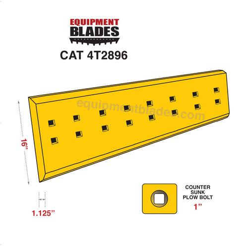Cater Basix Nylon Cutting Board Yellow 400X250x10mm