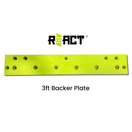 React 3ft Backer Plate