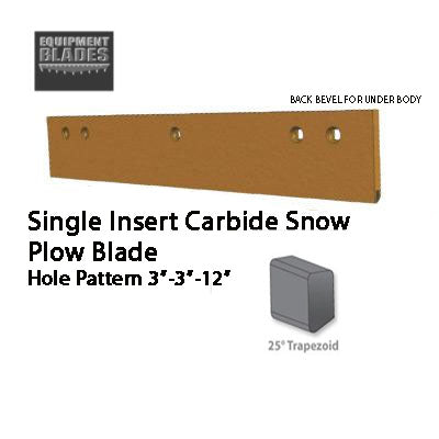 UNDERBODY 4FT SINGLE INSERT CARBIDE SNOW PLOW BLADE CICT754844-UB