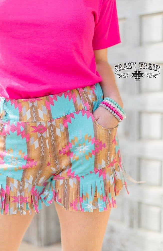 western fringe shorts