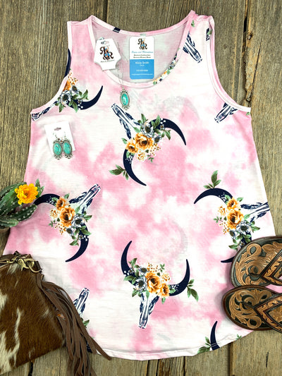 cow skull tank top