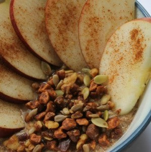 Vegan & Grain-free Warm Apple Pie Hot Cereal