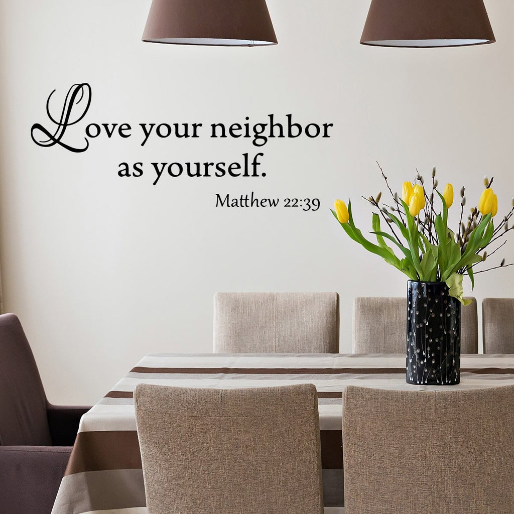love your neighbor as yourself bible verse