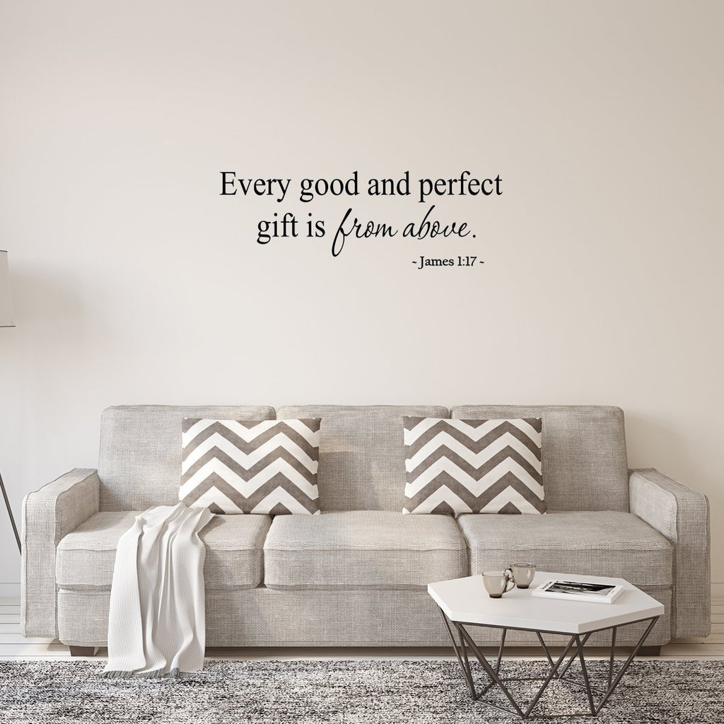 Every Good and Perfect Gift Nursery Wall Quotes Decal | VWAQ.com