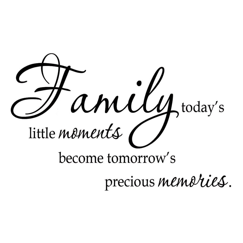Family Today's Little Moments Wall Decal Quotes Sayings ...