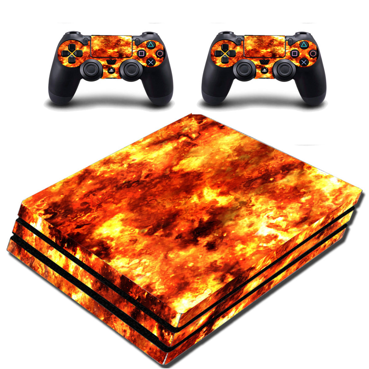 orange playstation 4 pro