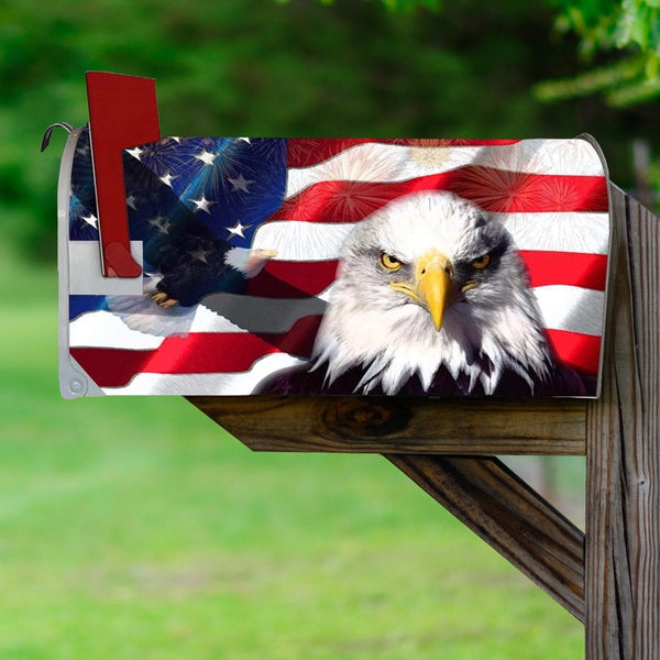 4th of July Mailbox Covers Magnetic | American Flag Eagle USA Patriotic ...