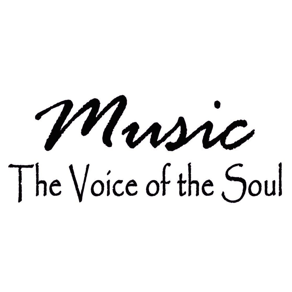 Music Is The Voice of the Soul Wall Decal Quote Sayings Music Arts Room ...