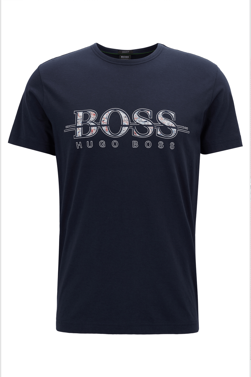 hugo boss navy shirt