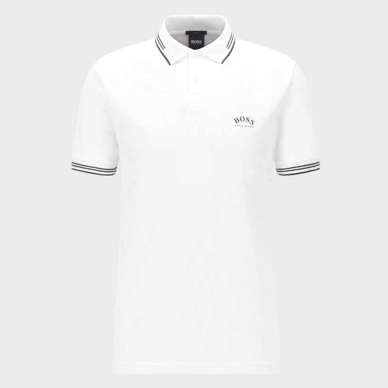 black and white hugo boss polo