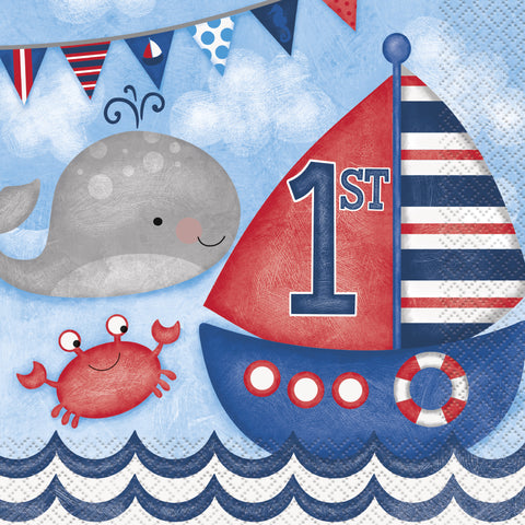 Boys 1st Birthday Nautical Theme Partyland Occasions