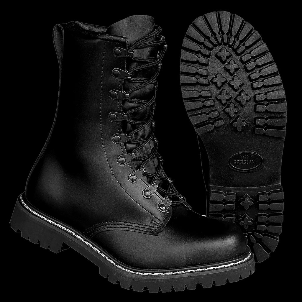 steel toe paratrooper boots