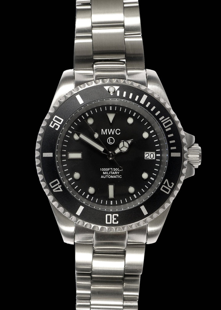 mwc submariner 300m military dive watch