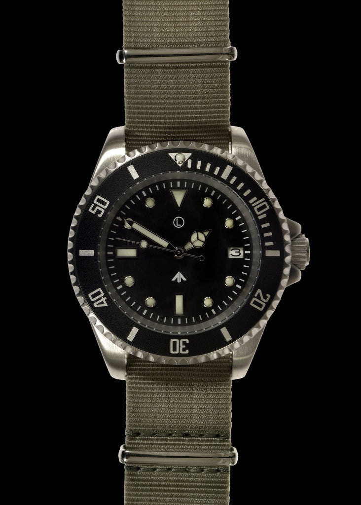 mwc submariner military dive watch