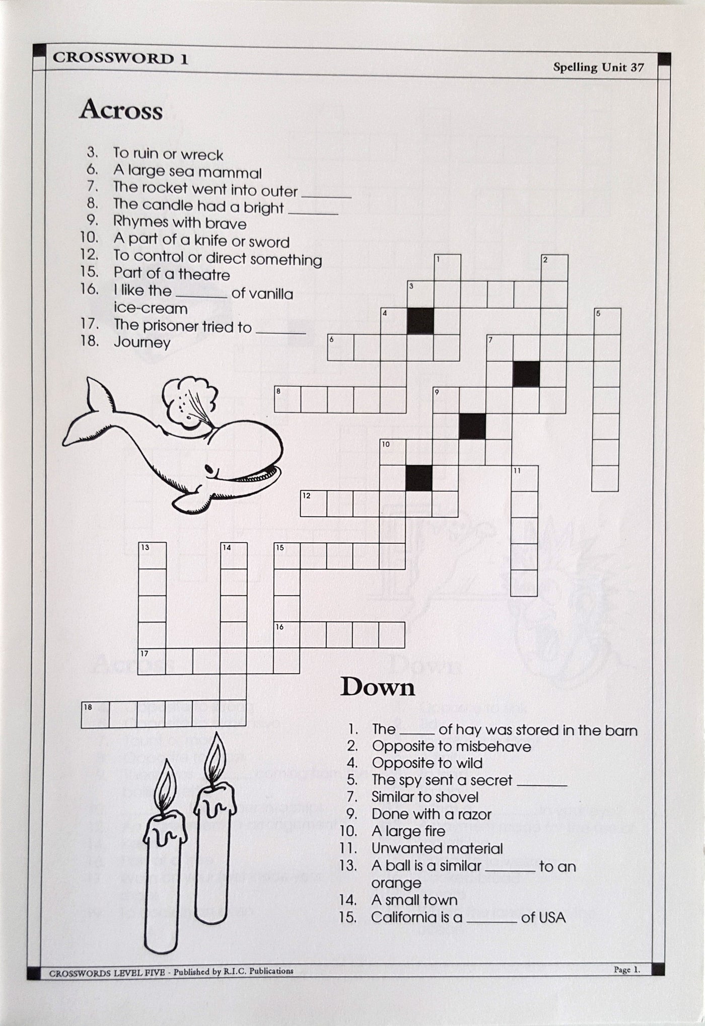 Large Sea Mammal Crossword