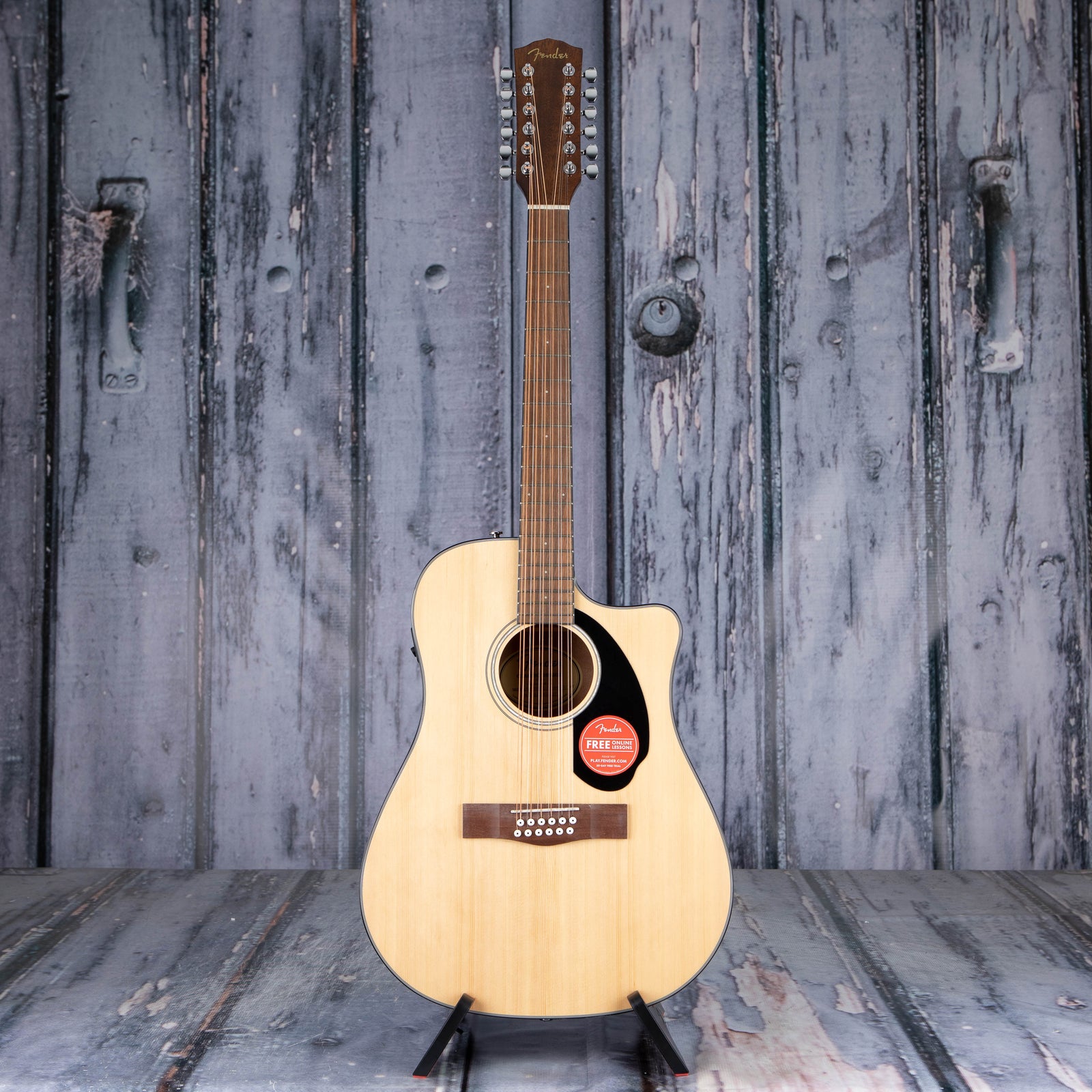 Fender Cd 60sce Dreadnought 12 String Acousticelectric Natural For Sale Replay Guitar