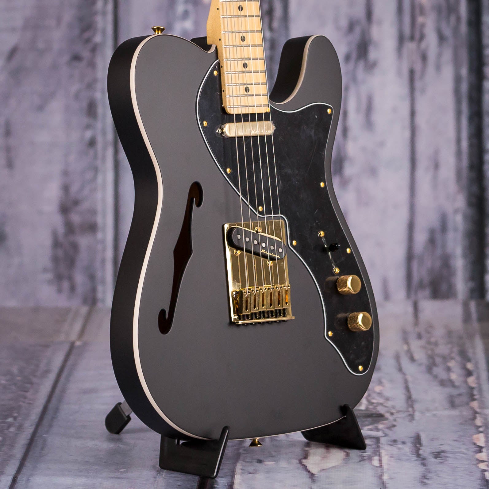 Fender LTD Deluxe Telecaster Thinline SemiHollowbody, Satin Black