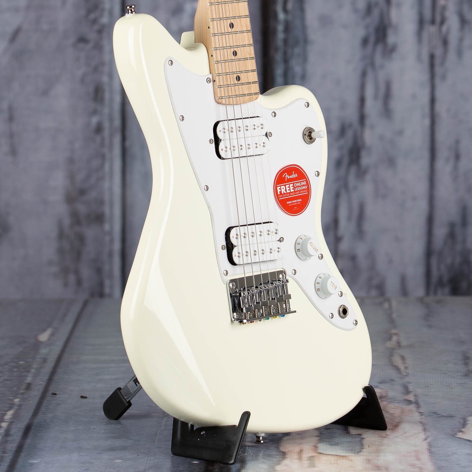 Squier Mini Jazzmaster Hh Olympic White For Sale Replay Guitar