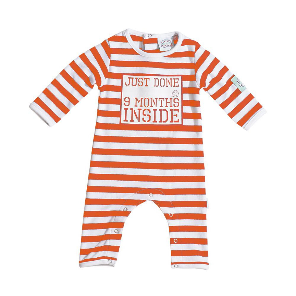 orange babygrow