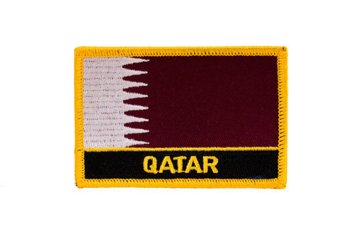 Qatar Flag Embroidered Patch