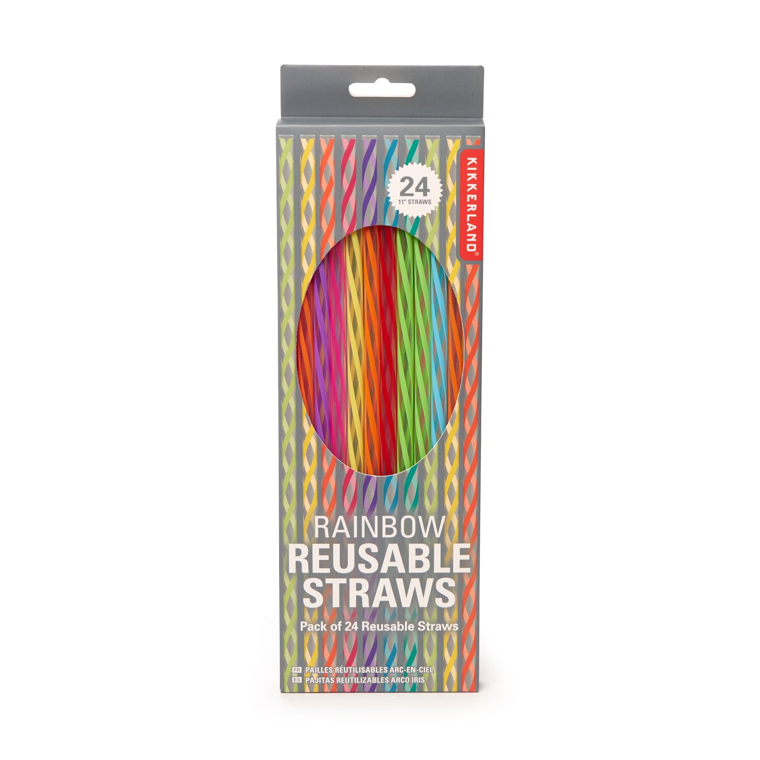 11 Bright Color Reusable Straws : Set of 24 Straws - Exit9 Gift Emporium