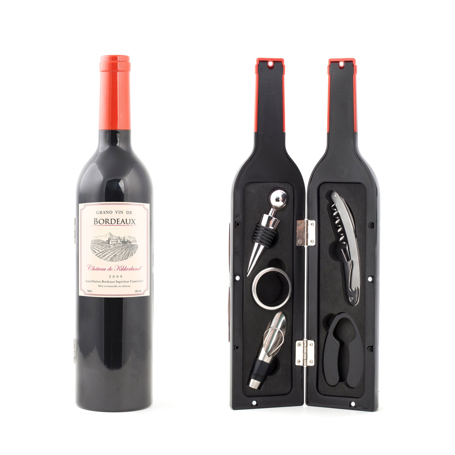 Kit d'accessoires pour bouteille de vin petit – Kikkerland Design Inc