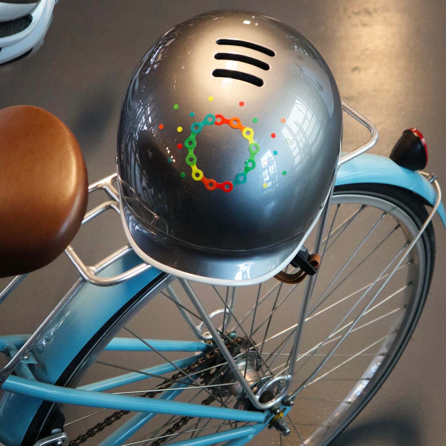 Fiets Rainbow Blocks Reflective Bike Stickers – Kikkerland Design Inc