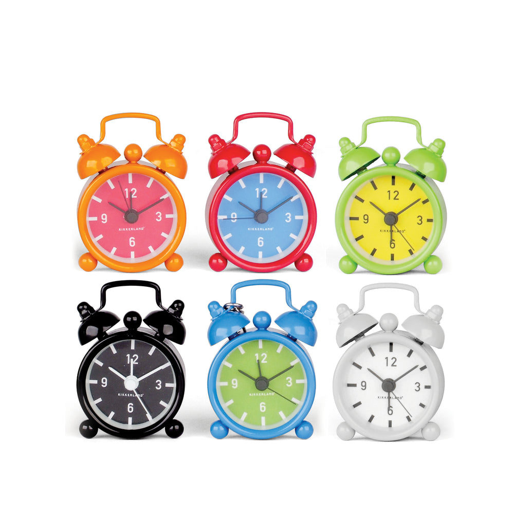 Transplanteren kaart Aan de overkant Mini Bell Alarm Clock — Kikkerland Design Inc