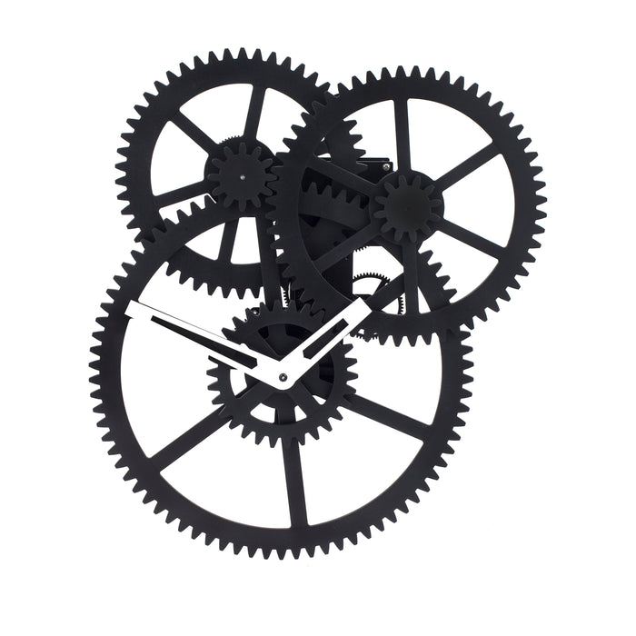 Triple Gear Wall Clock Kikkerland Design Inc