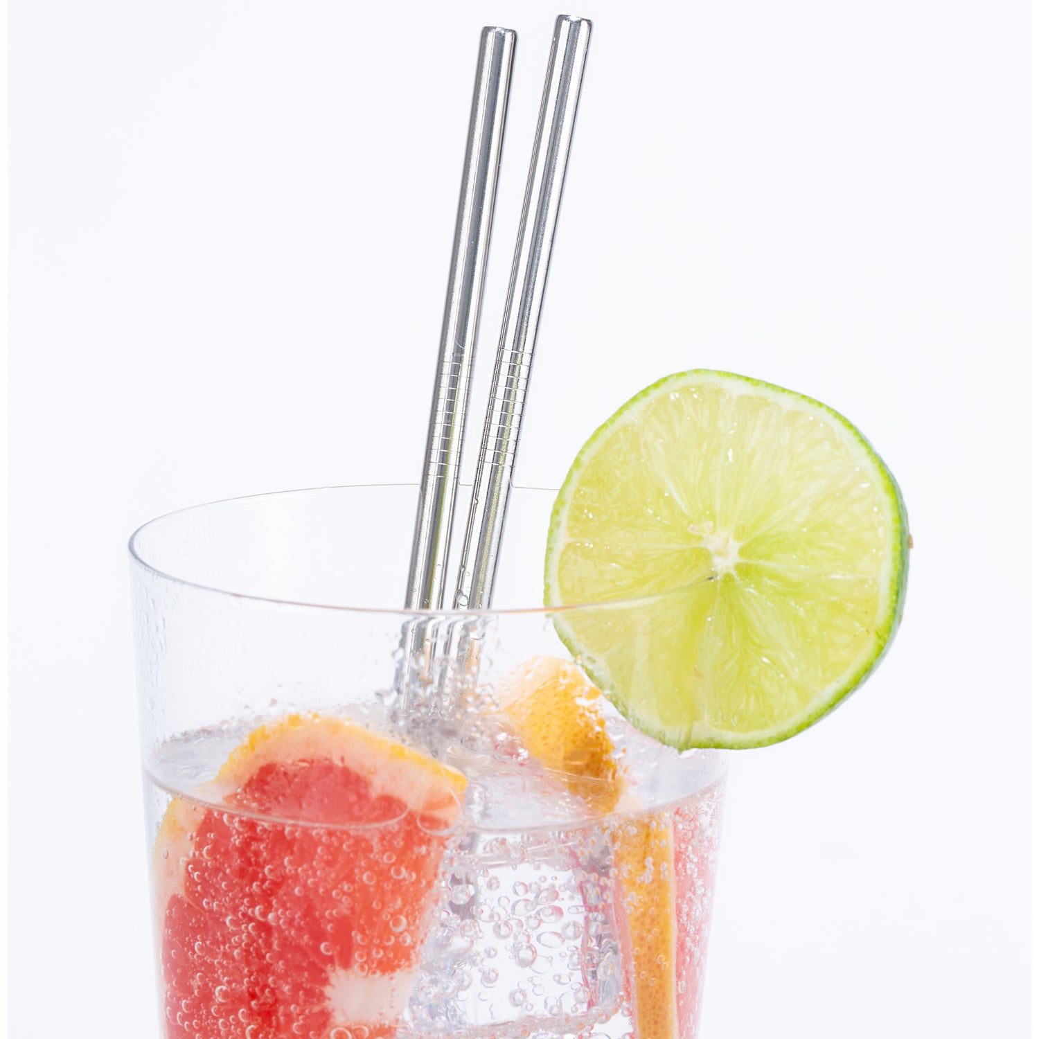 Kikkerland Clear Reusable Glass Straws