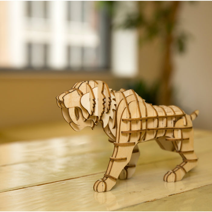 Tiger 3D Wooden Puzzle — Kikkerland Design