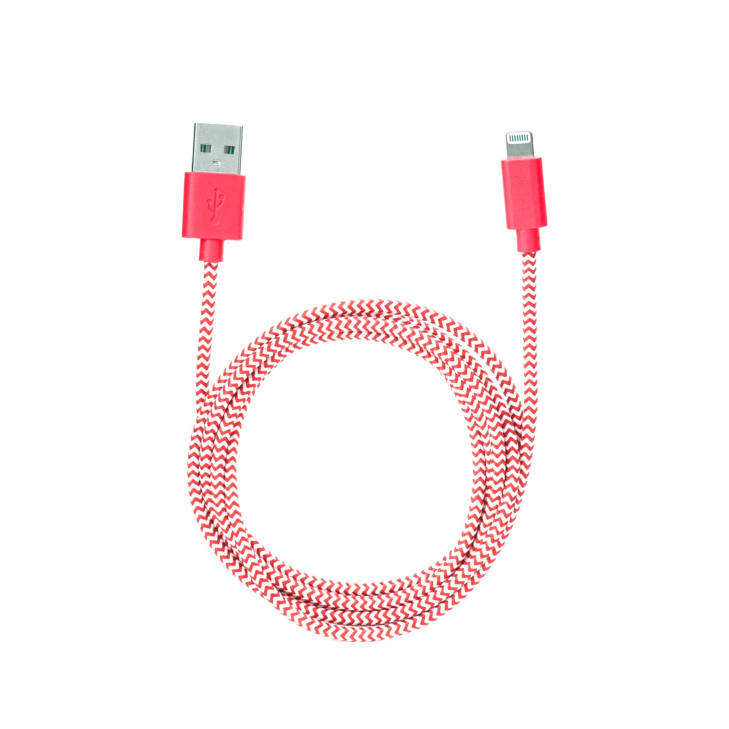 Chevron Cotton Bradied Charging Cord – Kikkerland Design Inc