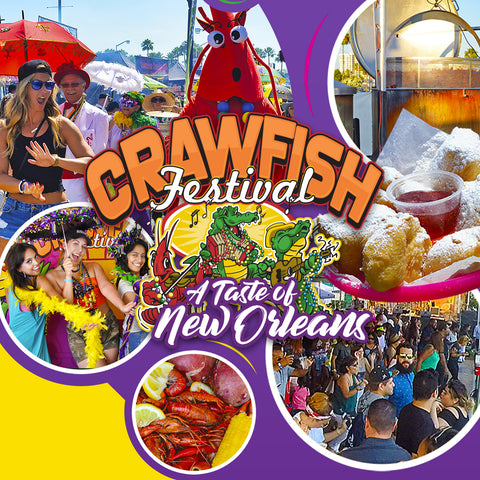 Image of attendees at the Crawfish Festival in Fountain Valley, CA on May 20-22, 2022.