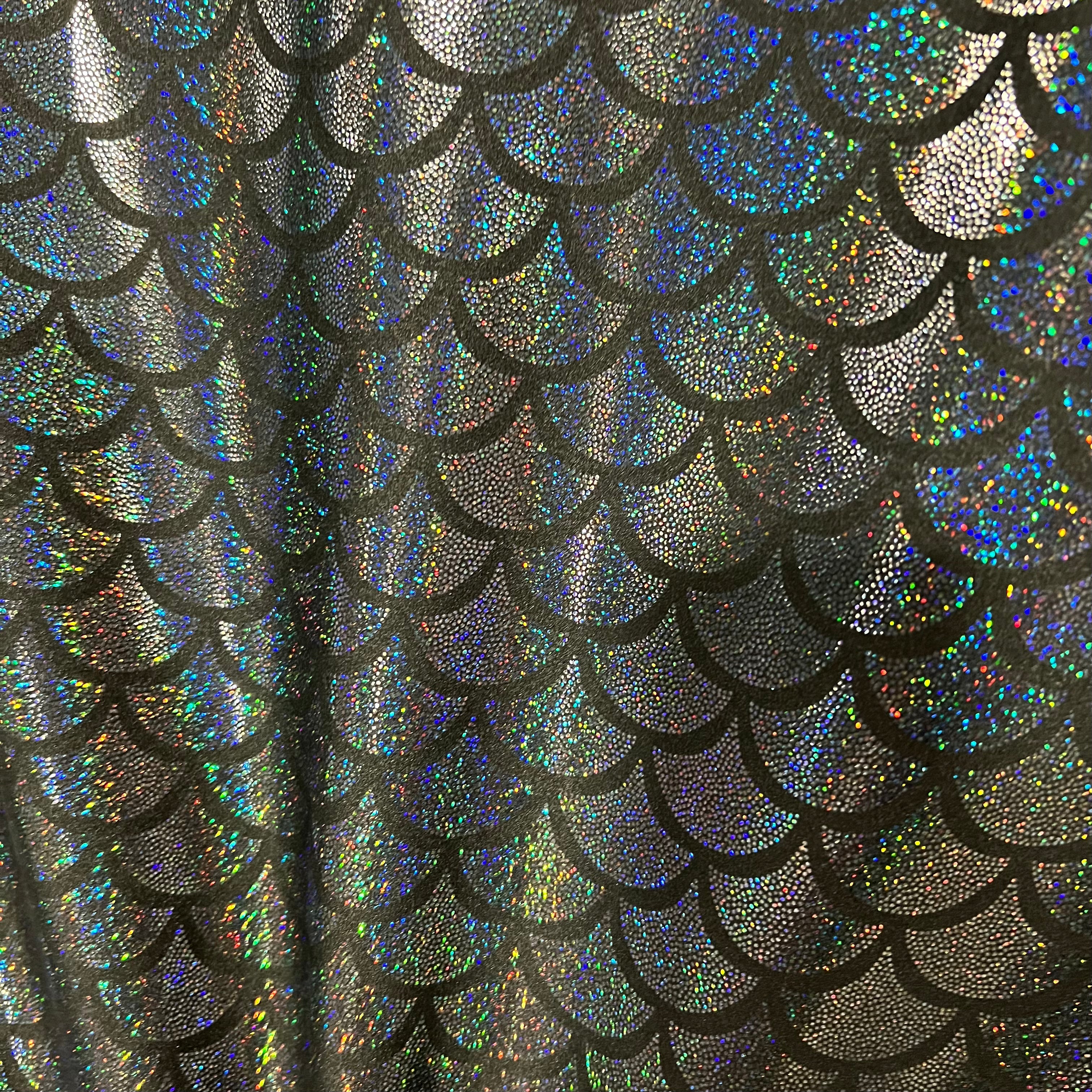 Black Dragon Scale Fabric