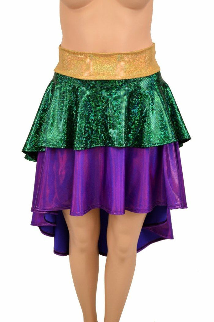 Hi Lo Layered Mardi Gras Skirt (Skirt Only) – Coquetry Clothing