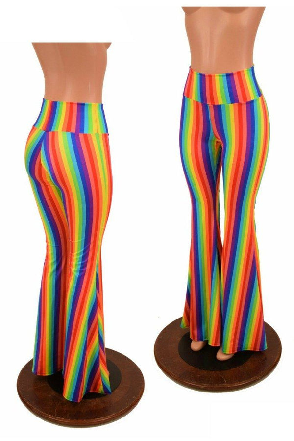 rainbow high waisted pants