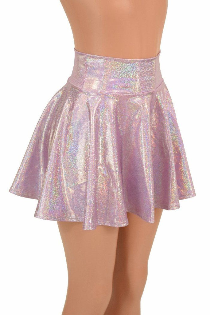Lilac Holographic Mini Rave Skirt – Coquetry Clothing