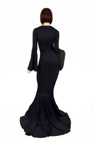 cowl neck evening gown