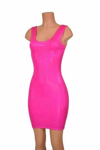 hot pink tank dress