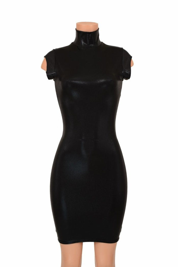 Turtle Neck Mini Cap Sleeve Dress | Coquetry Clothing