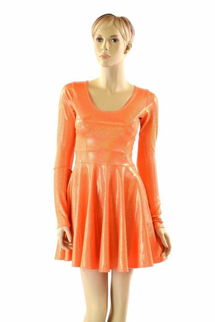 Neon Glow Worm Long Sleeve Dress