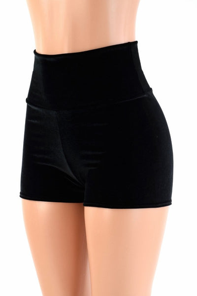 Black Velvet High Waist Shorts – Coquetry Clothing
