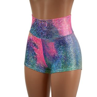 Cotton Candy Holographic High Waist Leggings
