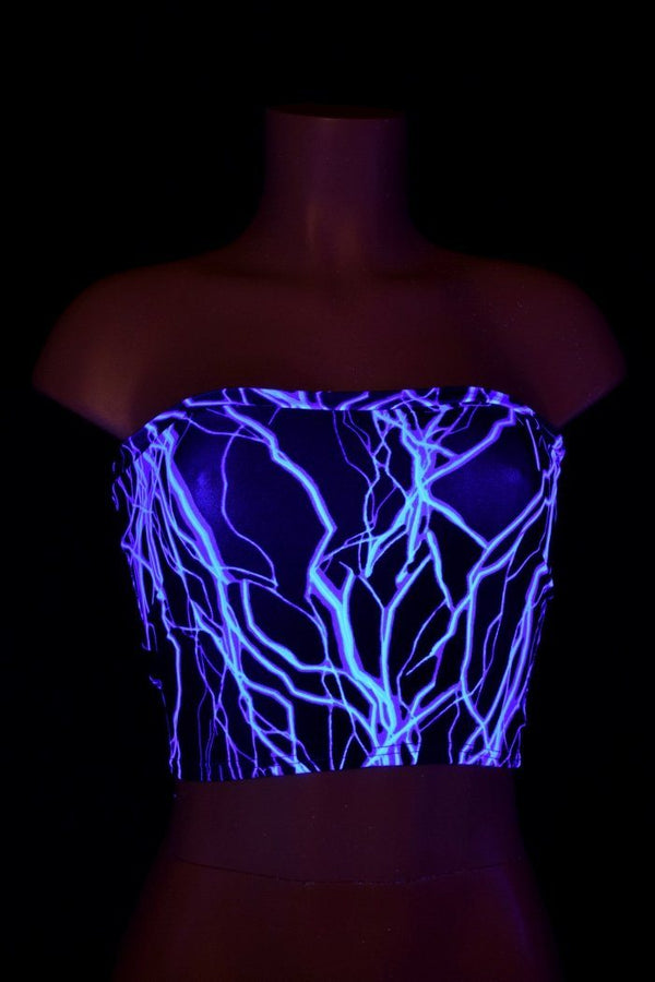 Blue Lightning Tube Top - Coquetry Clothing