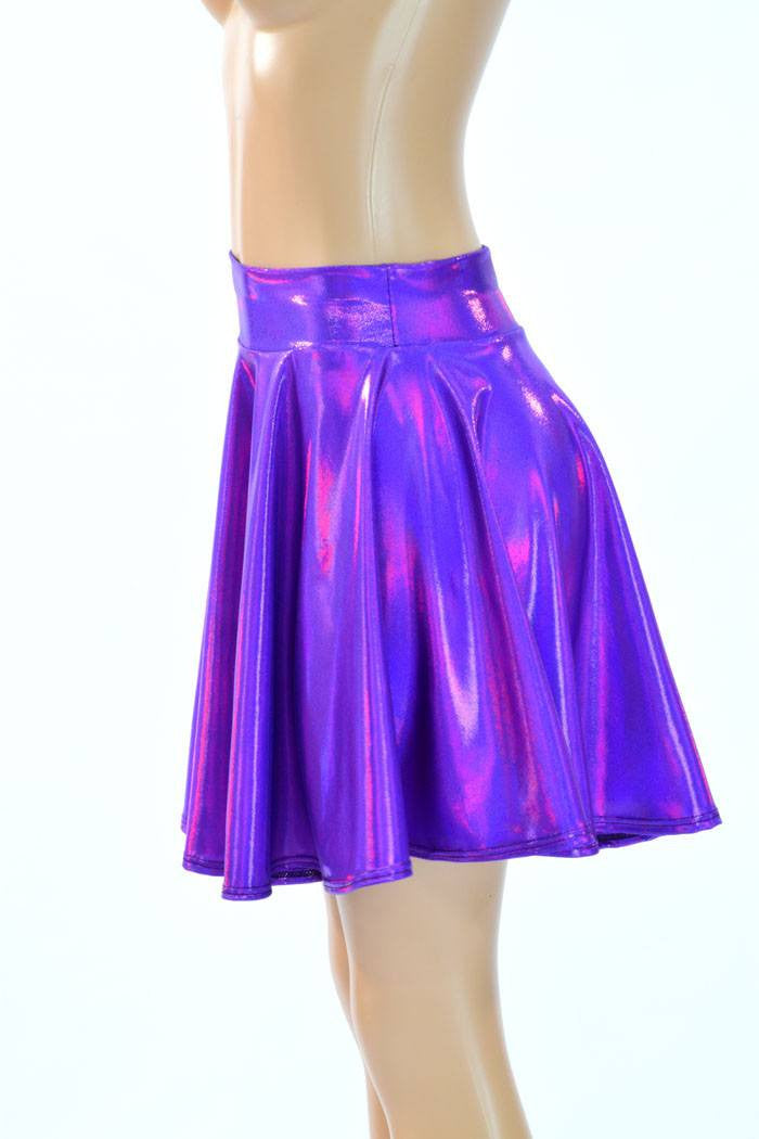 Holographic Skater Skirt | Coquetry Clothing