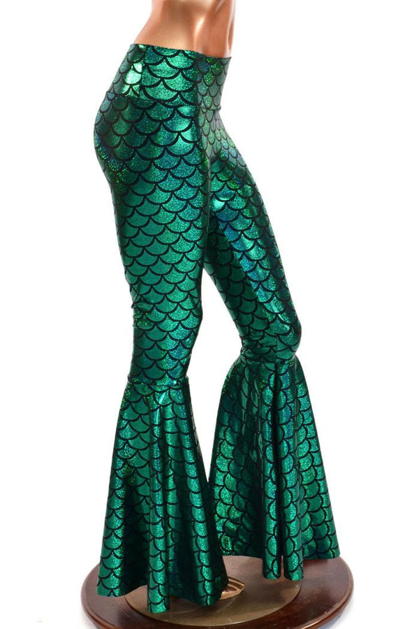 Mermaid High Waist Bell Bottom Flares | Coquetry Clothing