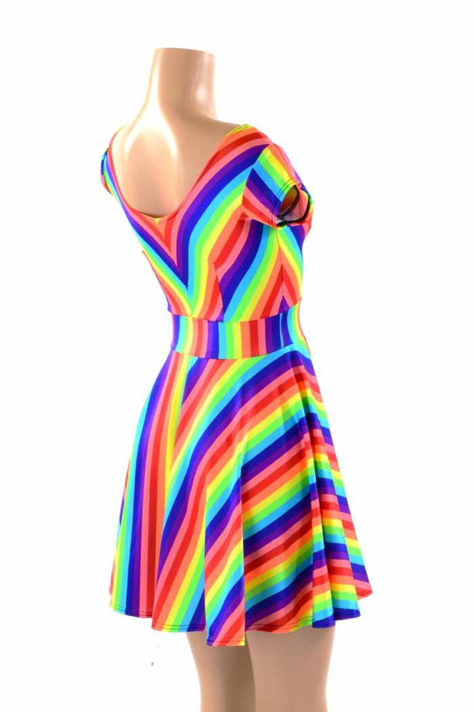 Rainbow Skater Dress – Coquetry Clothing