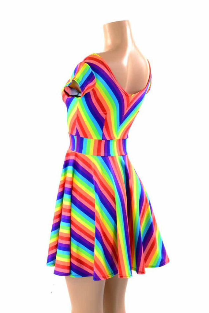 Rainbow Skater Dress – Coquetry Clothing